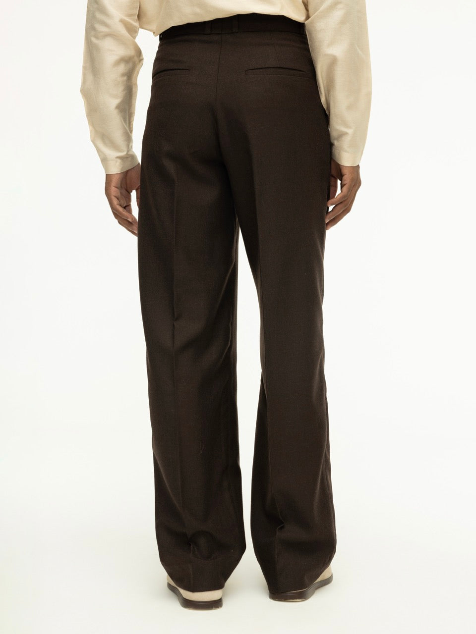 Men's Pleated Wool Trousers