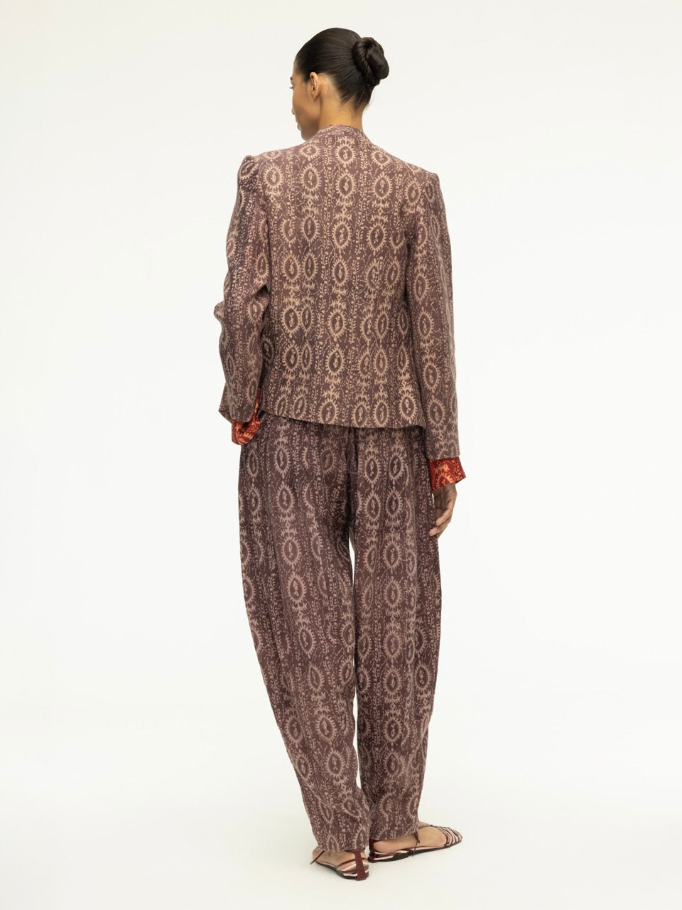 Ajrak Straight-Leg Trousers