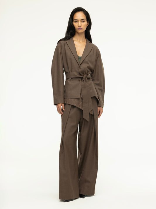 Wool Belted Jacket