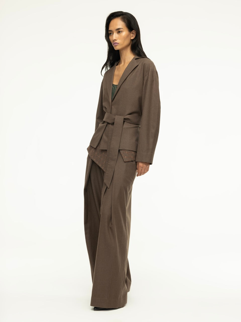 Wool Belted Jacket