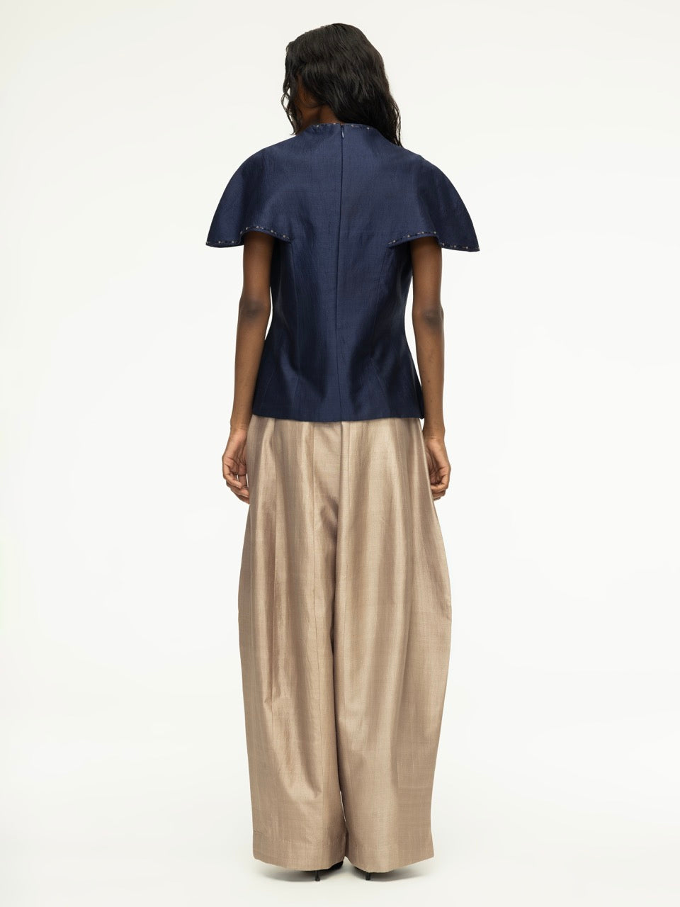 Embroidered Panelled Top
