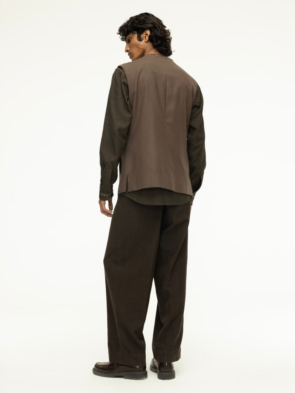 Central Embroidered Linen Vest