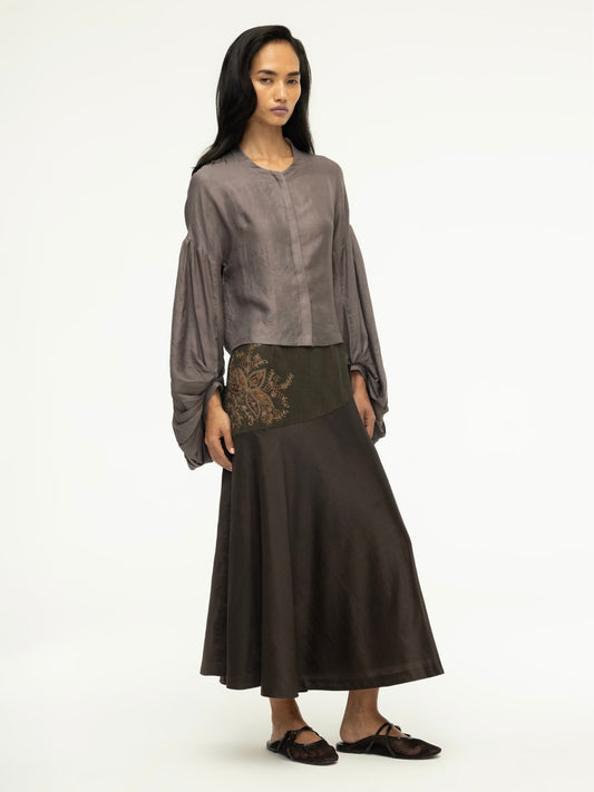 Handspun Linen Sozani Skirt