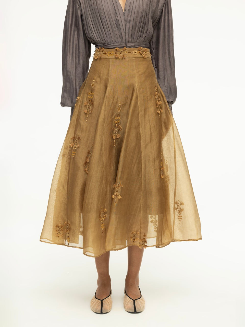 Embroidered Layer Skirt