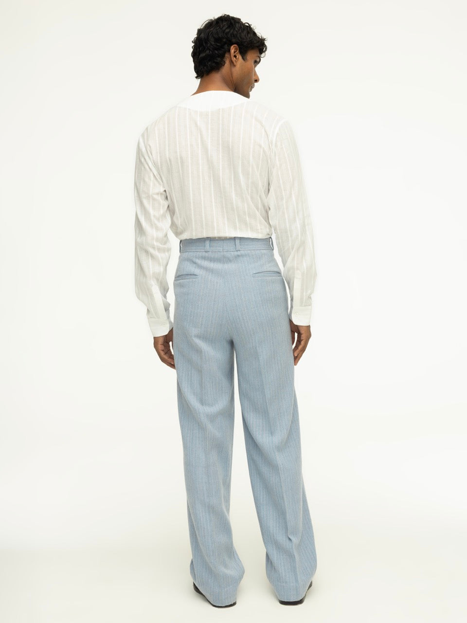 Men's Handwoven Striped Trousers