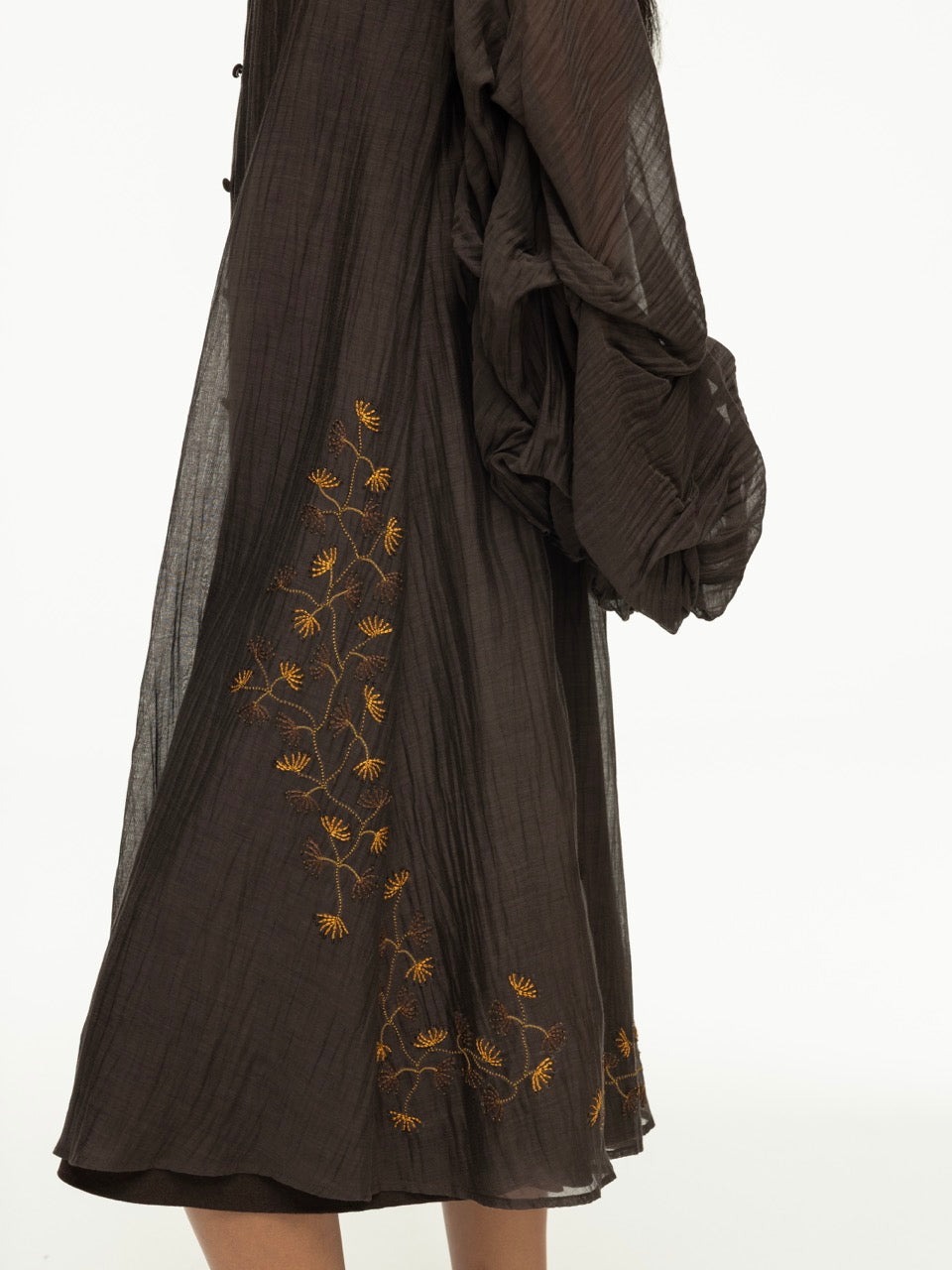 Hand-Embroidered Smocked Dress