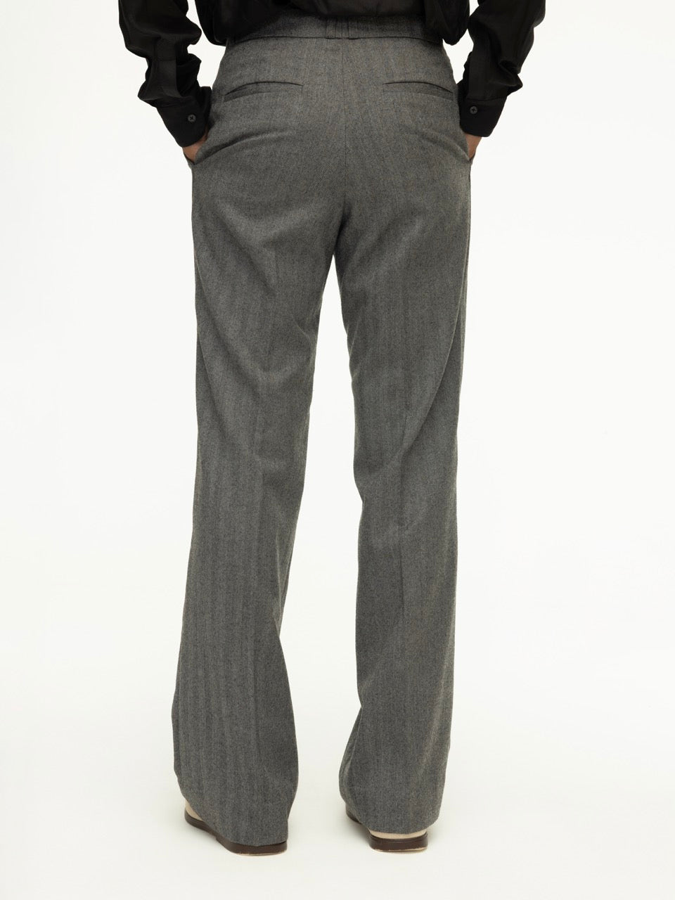 Men's Wool Chevron Trousers