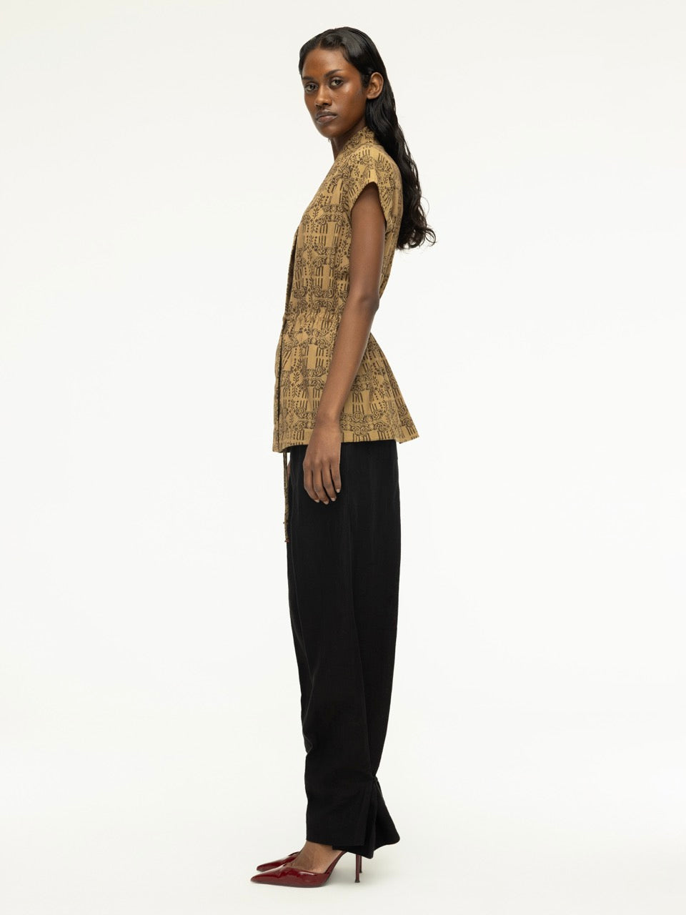 Dabu Drawstring Top