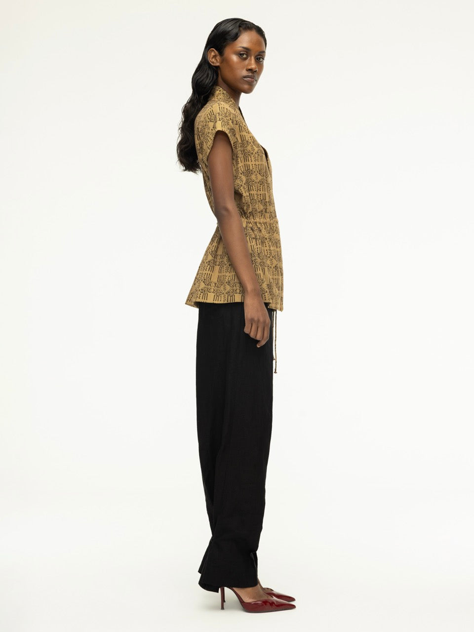 Dabu Drawstring Top