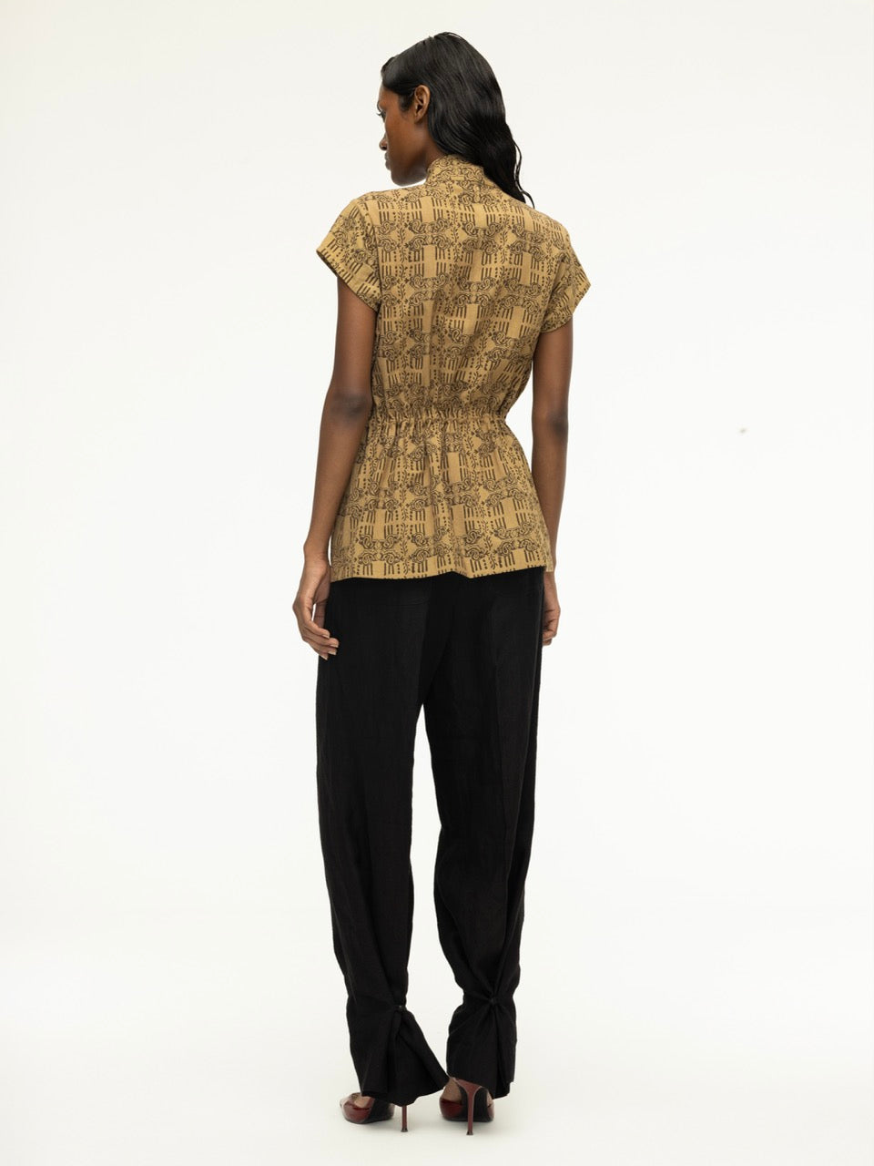 Dabu Drawstring Top