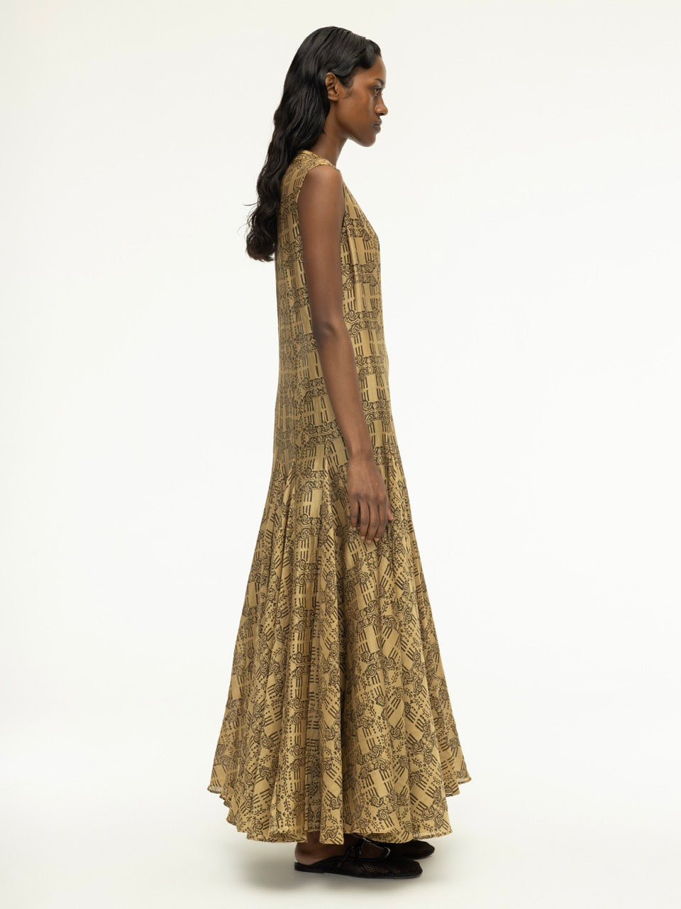 Dabu Printed Flared Dress
