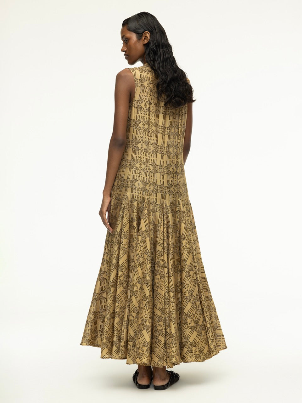 Dabu Printed Flared Dress