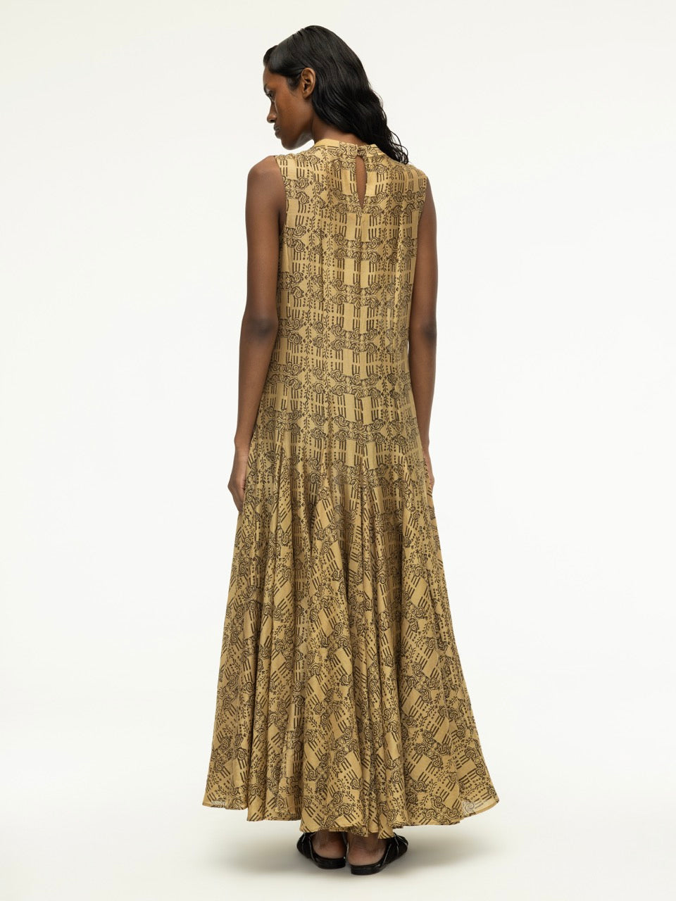 Dabu Printed Flared Dress