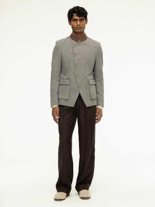 Men's Pleated Wool Trousers