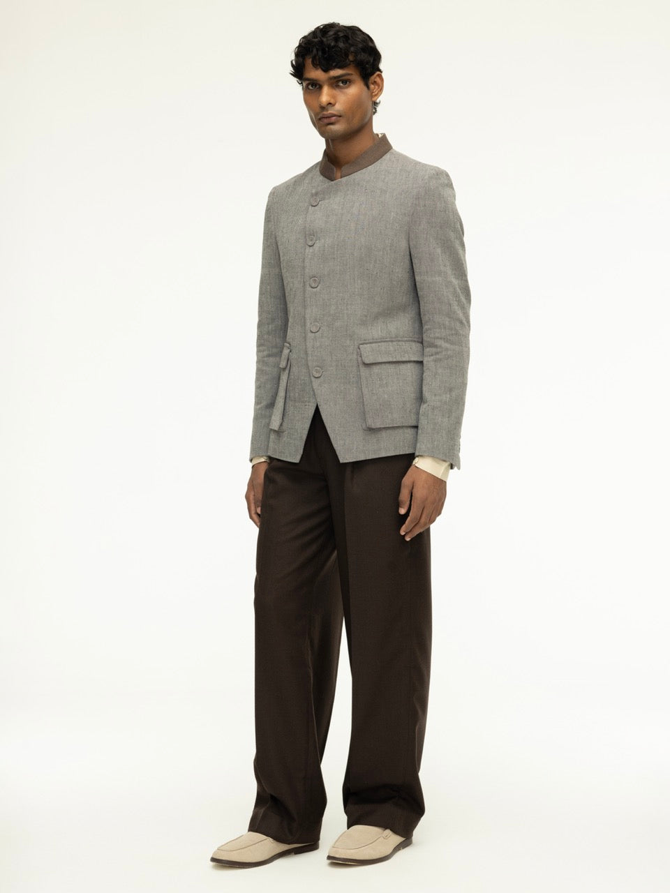 Men's Pleated Wool Trousers