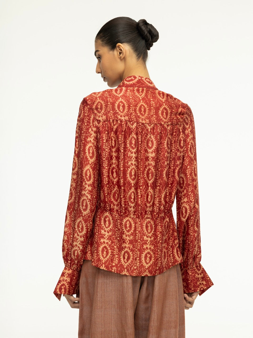 Ajrak Button-Down Top