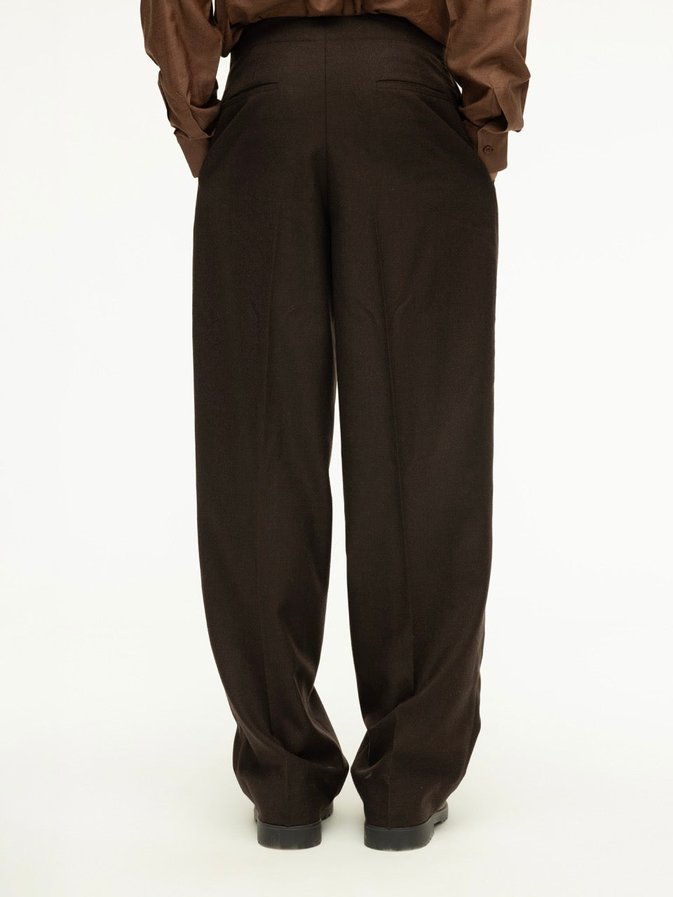 Men's Waistbandless Wool Trousers