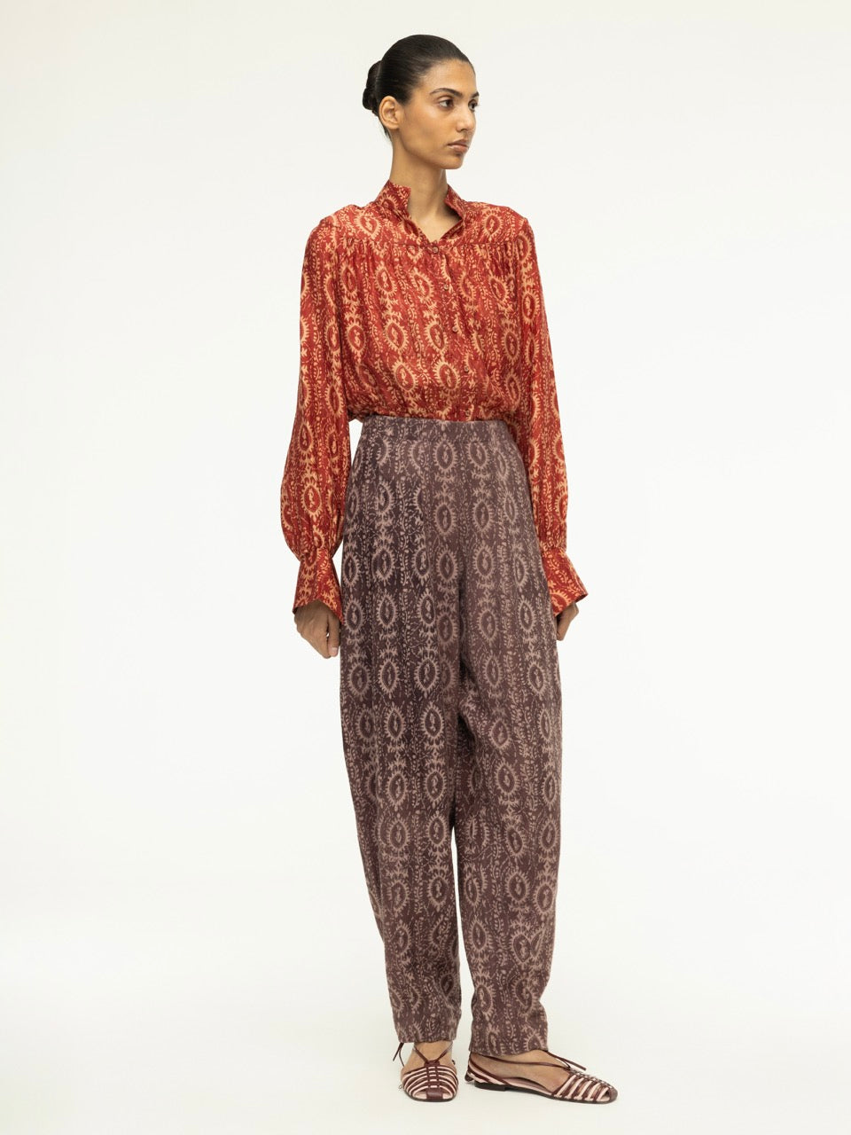 Ajrak Straight-Leg Trousers