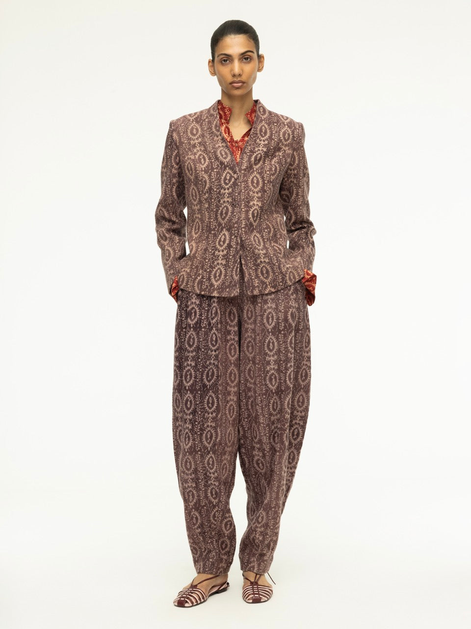 Ajrak Canvas Panel Jacket