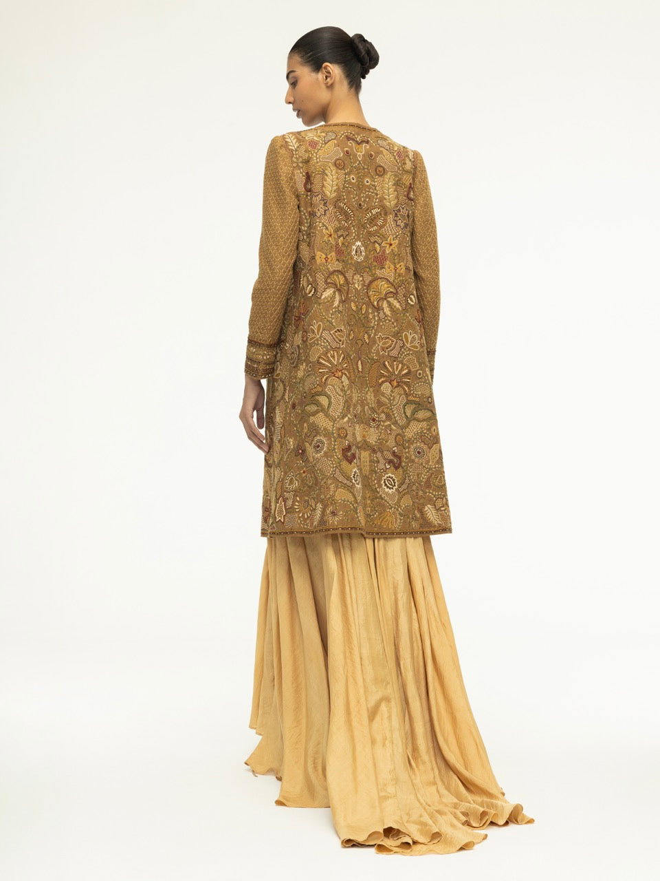 Embroidered Linen Achival Jacket