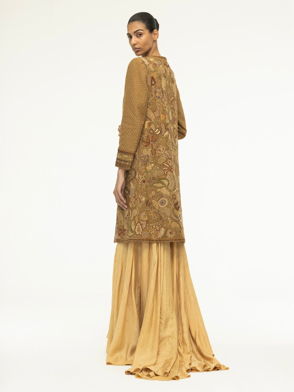 Embroidered Linen Achival Jacket
