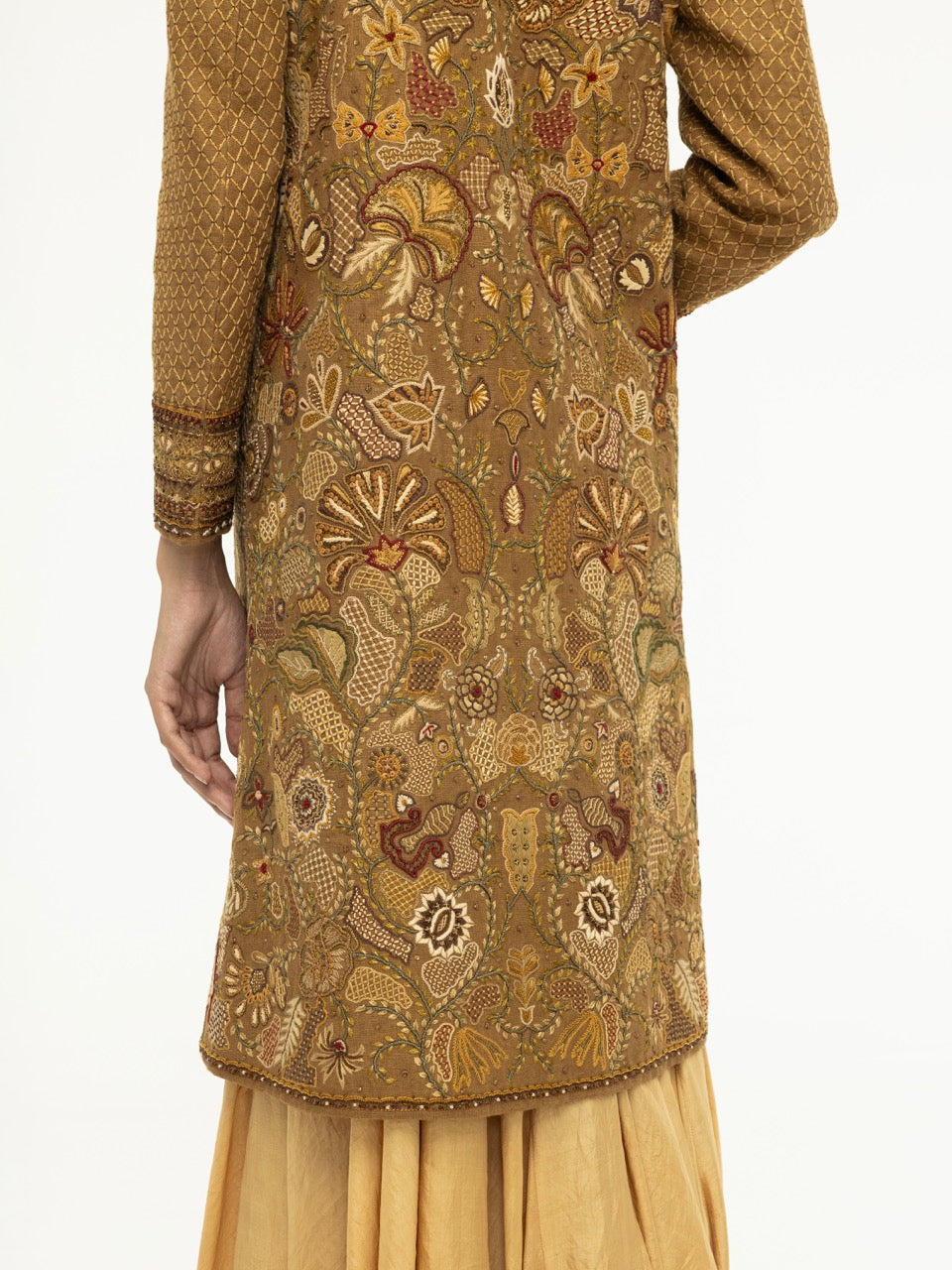 Embroidered Linen Achival Jacket